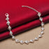 Hallmark Sterling Silver American Diamond Heart Bracelet