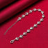 Hallmark Sterling Silver American Diamond Heart Bracelet