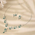 Hallmark Silver Sadabahar Green design Jewelry Set