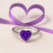 Hallmark Silver Purple Heart Ring