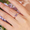 Hallmark Silver Monarch Butterfly Amethyst Ring