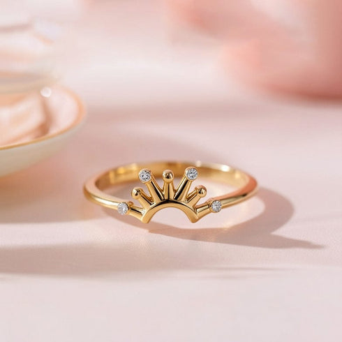 Hallmark Silver Beauty Sterling Gold Plated Ring