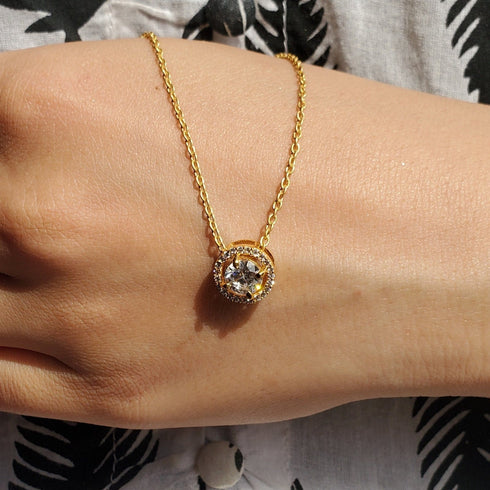 Zarkan Rose Gold Circle Of Life Jewelry Set