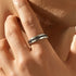 Hallmark Silver Pave Band Mens Ring