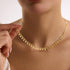 Hallmark Silver Gold Plated Gourmet Chain Minimalist Butterfly Necklace