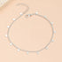 Hallmark Silver Disc Decor Chain Pair Anklet