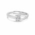 Hold Her Solitaire Sterling Silver Ring