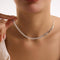 Hallmark Silver Rhodium Plated Gourmet Chain Minimalist Triangle Necklace
