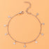 Hallmark Silver Star Charm Pair Anklet