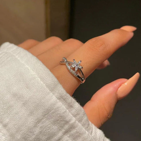 Hallmark Silver Infinity Bloom Ring