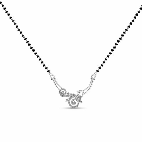 Zarkan 925 Silver Peacock Mangalsutra