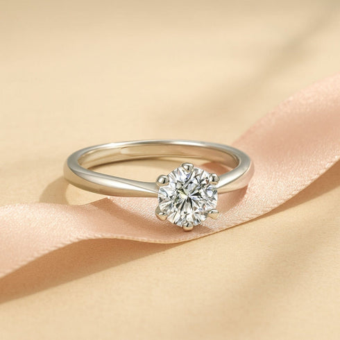 Zarkan 925 Hallmark Premium Solitaire 925 Silver Adjustable Ring