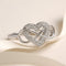 Zarkan 925 Hallmark Infinity Heart Propose 925 Sterling Silver Adjustable Ring