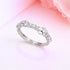 Zarkan Silver Zircon Flower Blossom Ring