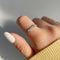 Zarkan Silver Zircon Flower Blossom Ring