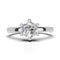 Moissanite Diamond Solitaire .8 Carat Premium 925 Silver Ring for women- Free Size