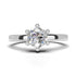 Moissanite Diamond Solitaire .8 Carat Premium 925 Silver Ring for women- Free Size