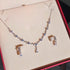 Hallmark Silver American Diamond Evening Wedding Party Jewelry Set