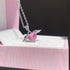 Hallmark Silver Pink Heart Love Bird Pendant