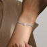 Hallmark Silver Heart Cut Diamond Bracelet