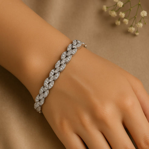 Hallmark Silver Diamond Lvy Bracelet