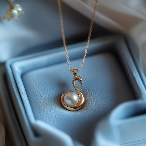 Hallmark Silver Swan of Love Pendant