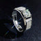 Hallmarked Men's Premium Silver Ring With Classic Diamond