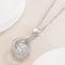 Hallmarked Silver Drop Heart Pendant With Chain