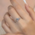 Hallmark Silver Azure Tide Blue Topaz Ring