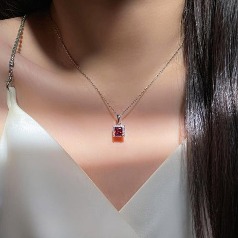 Hallmark Silver Queen’s Ruby Pendant