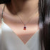 Hallmark Silver Queen’s Ruby Pendant