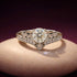 Zarkan 925 Silver Eagle Solitaire American Diamond Ring