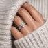 Zarkan 925 Silver Eagle Solitaire American Diamond Ring
