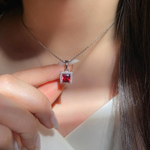 Hallmark Silver Queen’s Ruby Pendant