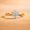 Hallmark Silver Minimal Sunflower Gold Plated Ring
