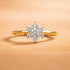 Hallmark Silver Minimal Sunflower Gold Plated Ring