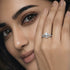 Zarkan 925 Silver Eagle Solitaire American Diamond Ring