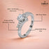Zarkan 925 Silver Eagle Solitaire American Diamond Ring