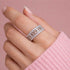 Zarkan 925 Silver Infinity Heart American Diamond Ring
