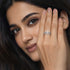 Zarkan 925 Silver Infinity Heart American Diamond Ring