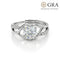 Moissanite Diamond 1 Carat Silver Solitaire Ring For Your Queen for women - Free Size
