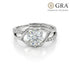 Moissanite Diamond 1 Carat Silver Solitaire Ring For Your Queen for women - Free Size