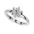 Moissanite Diamond Solitaire .8 Carat Premium 925 Silver Ring for women- Free Size