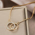Hallmark Silver Elegant Link Circle Gold Plated Bracelet