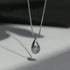 Hallmarked Silver Drop Pendant With Chain