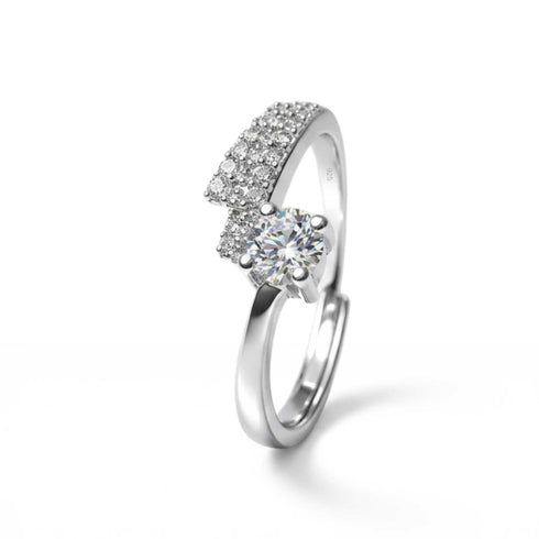 Zarkan Micro Solitaire Sterling Silver Ring