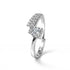 Zarkan Micro Solitaire Sterling Silver Ring