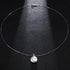 Hallmarked Silver Oval PEARL Pendant With Chain