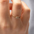 Hallmark Silver Minimal Star Gold Plated Ring