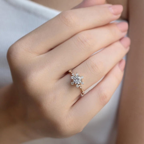 Hallmark Silver Snowflake Sparkle Ring